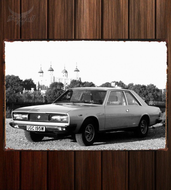Металлическая табличка Fiat 130 Coupe UK-spec Металлическая табличка Fiat 130 Coupe UK-spec
